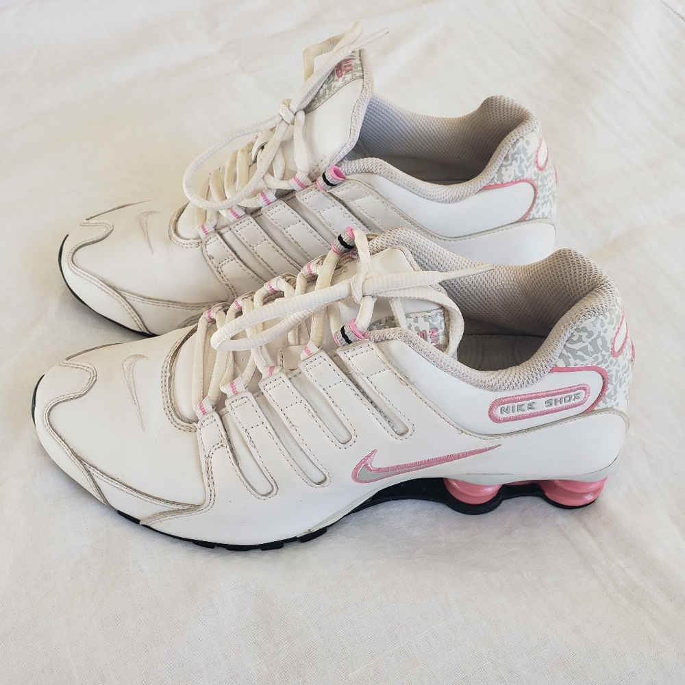 Nike Air Shox Pink and White Breast Cancer Edition